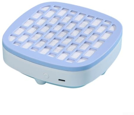 Tragbarer Nagel-Staubsammler, leiser Ventilator mit effizienter Wärmeableitung für Reinigung, für DIY-Nagelkunst und professionellen Salongebrauch (blau)
