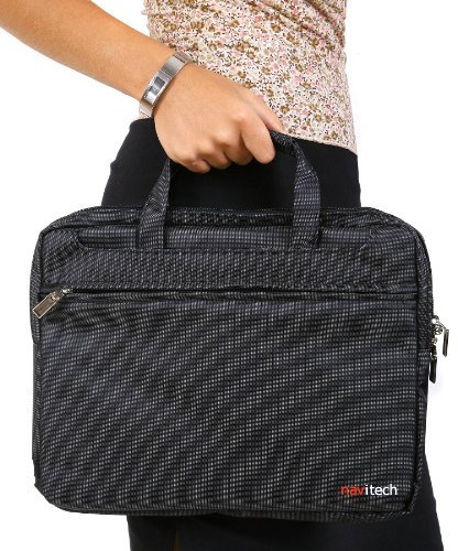 Navitech sacoche de transport noire imperméable antichoc 7 pouces compatible avec ordinateur portable / sac de voyage netbook Philips PET721D/05 7-inch Sony DVPFX730P 7-inch, Hyundai P902, Coby TFDVD7008D 7, PHILIPS PET730/05, Sony DVPFX730W, Logik LPD850, Mustek MVP700