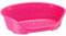Ferplast Hundebett Katzenbett Kunststoff-Hundebett Medium Hundeliege waschbar Hundekorb atmungsaktiv rutschfest Siesta Deluxe, 62 x 41 x h 23,5 cm, Rose