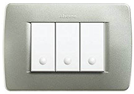 Bticino Luna C4803Vm - Lu-Placca 3M Verde Metallo