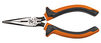 Klein 2036EINS Electrician's Insulated Long Nose Side-Cutting Plier, Multi-Colour, 6-Inch