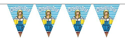 Oktoberfest Wimpelkette 10m Wiesn Deko Party Bierfest Oktober Fest