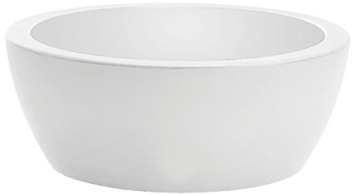 hydroflora 63001605 Vaso a Ciotola Nicoli Thetis, Diametro 40, Altezza 16 cm, Colore Bianco Opaco
