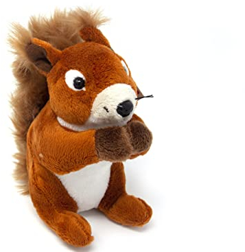 Cornelissen - 1017057 - Eichhörnchen, Plüsch, Stofftier, waschbar bis 30 Grad, 14cm