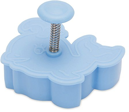 Städter Ausstechform, Plastik, hellblau Wal ca. 5,5cm