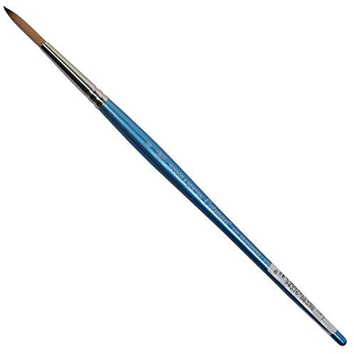 Winsor & Newton 5302006 Cotman Aquarell Synthetikhaar Pinsel - Serie 222 - Designerpinsel, Schlepperpinsel mit exzellenter Sprungkraft, Farbragekraft und Punktgenauigkeit, kurzer Stiel - Nr. 6-3,6 mm