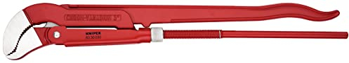 KNIPEX Rohrzange S-Maul rot pulverbeschichtet 680 mm, 83 30 030