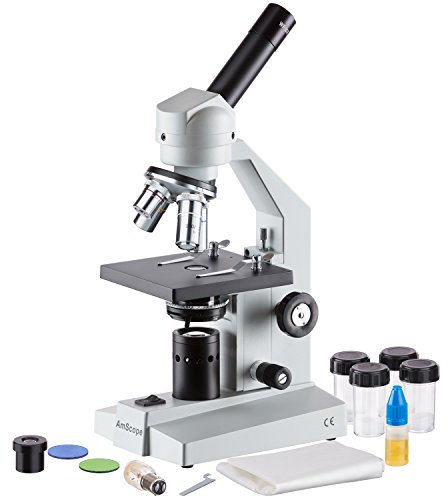 AmScope M500B Compound-Mikroskop für Fortgeschrittene zu Hause, 40x-2000x