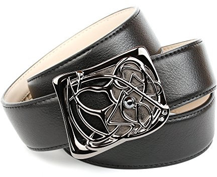 Anthoni Crown Damen 3WT10 Gürtel, Schwarz (Schwarz 010), 95