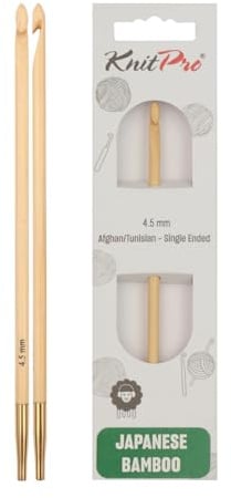 KnitPro Bambus Afghanisch/Tunesische Häkelnadel I 4,5mm