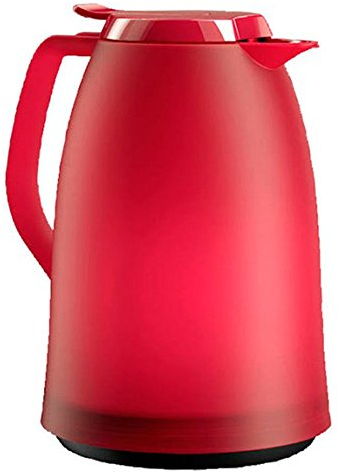 Emsa 514503 MAMBO Pichet isotherme, fermeture Quick Tip 1 Litre, (L x B x H): 17,2 x 14,5 x 21,5 cm, orange rose