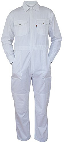 Carson Classic Workwear Arbeitsoverall aus reiner Baumwolle, 1 Stück, 58, weiß, KTH735.W