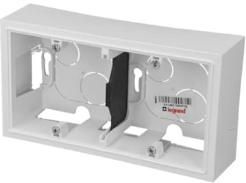 Cadre saillie 2 postes DOOXIE finition blanc