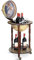 COSTWAY Bar Globe Terrestre Vintage Mappemonde en Bois d'Eucalyptus, Porte-Bouteilles Minibar Roulant 16e Siècle pour Bar, Salle à Manger, Salon, Cave à Vin