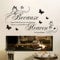 ufengke Wandtattoo Heaven in Our Home Wandsticker Wandaufkleber Quotes und Sprüche Für Schlafzimmer Wohnzimmer