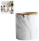 Kikier Ceramic Desk Pen Holder Stand Marble Pattern Pencil Cup Pot Desk Organizer Makeup Brush Holder (Gray)