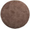 Brandsseller Badezimmerteppich Ø 60 cm Badvorleger Badematte Badteppich rund Chenille rutschfest saugstark maschinenwaschbar - Taupe