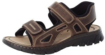 Rieker Harbour Mens Casual Sandals 8 Tobacco
