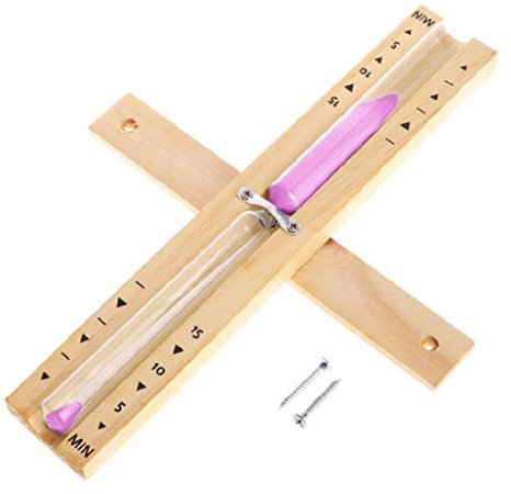 geneic Sablier mural rotatif en bois pour sauna de 15 minutes - Pour utilisation domestique ou magasin - 6 couleurs au choix