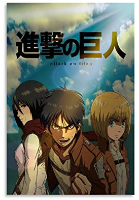 Poster auf Leinwand, Motiv: Shingeki No Kyojin Eren Jäger Armin Arlart Ackerman, Anime-Poster, Wandkunst, Kunstdruck, modernes Familienschlafzimmer, Dekoration, 30 x 45 cm
