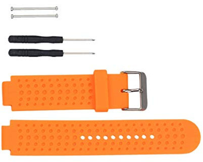 Huwokxix Armband Kompatibel mit Garmin Approach S20 S5 S6,Verstellbares Silikon Sport Strap Ersatzband für Approach S20 S5 S6 Watch (Orange)