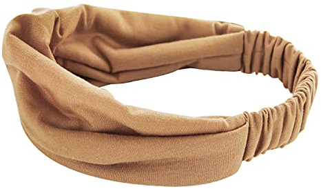 axy Haarband Yoga Headband Hairband Stirnband Kopftuch Kopf Abdeckung auch für Sport in Verschiedenen Farben (Hellbraun)