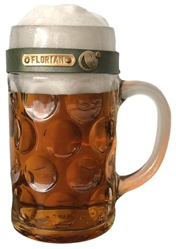 Nessis Manufactur Maßkrugband mit Name und Symbol personalisiert - Bierkrugmarkierer Biergkrugband Oktoberfest Firmenwiesn Gadget Wiesn (Schlamm Metallic)