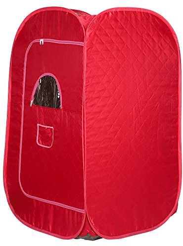 Sauna à Vapeur et Cabine 2L 1000W Tente de Sauna Portable Pliable Isolante à Quatre Couches et Générateur de Vapeur de Sauna pour Bain de Sauna, Détoxification, Thérapie Corporelle