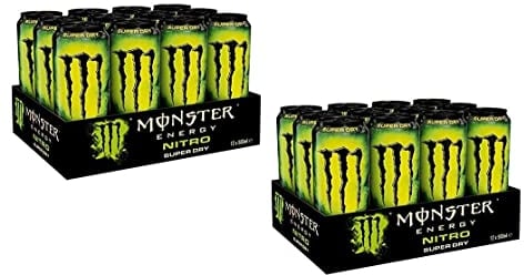 Monster Energy Nitro Super Dry Energy - Bebida energética refrescante y calma la sed con sabor a cítricos (500 ml)