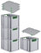 PROREGAL SuperSparSet 4x Eurobox NextGen Color mit Auflagedeckel & Schiebeschnappverschlüsse, HxBxT 32x30x40cm, 30L, Griffe grün offen, Glatter Boden, Eurobehälter Transportbox Transportbehälter