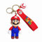 TLDXDOU Porte-clés Anime Super Mari Yoshi en gel de silice pour femmes, hommes, filles et garçons, 2