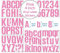 Self Adhesive Vinyl Letter Number Stickers Kit, Mailbox Numbers Sticker for Mailbox, Alphabet Number Stickers, Decals for Sign, Kitchen,Door, Business, Addres (Pink, 4inch)