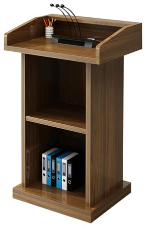 Roedax Rednerpult Moderne Rednerpulte, bodenstehend, mit offener Ablage, Podien, Rezeption, Teakholz, Lehrerpodien, Farbe 60 x 40 x 110 cm Mode