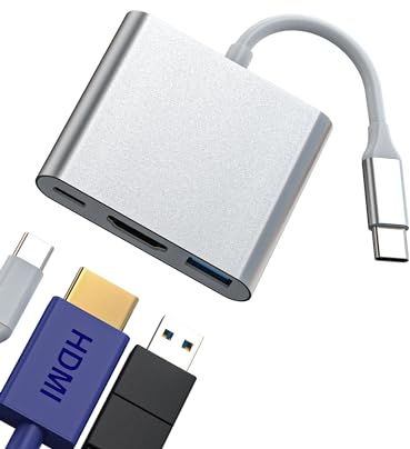 Adattatore USB C USB HDMI Jack per Apple iPhone15 Macbook Pro M1 Air per Ipad PC Multipla Accessori Ricarica Alimentatore Docking Station Multipresa Cavo Hub Chiavetta Prolunga Alimentato Sdoppiatore