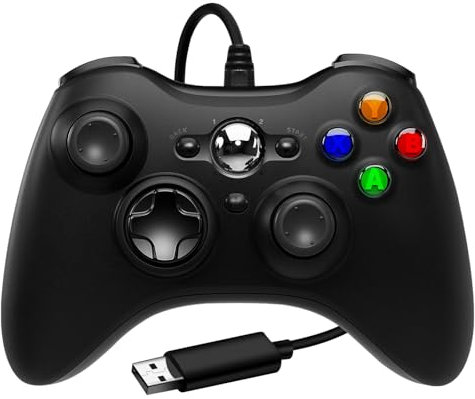 Wired Controller for Xbox Series X & S, Xbox One,Gamepad for PC Windows 7/8/10,Featuring Remappable Buttons, 3.5mm HIFI Headset Jack,Dual Motors,and 6-Axis Gyroscope Black