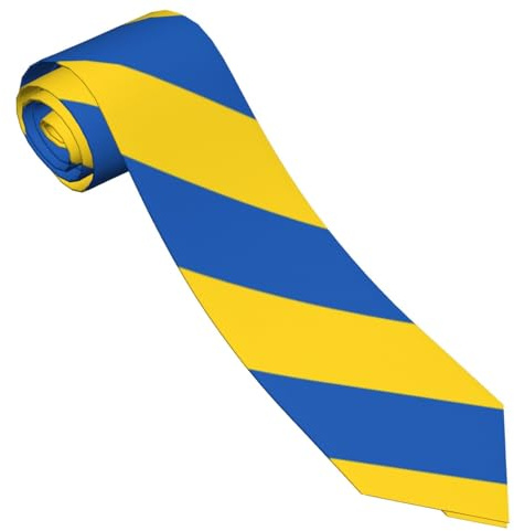 Wpamlrta Stilvolle Nationalflaggen-Krawatte für Herren, bequeme Krawatte für Vatertag, Geburtstagsgeschenk, Business, Urlaub, Flagge der Ukraine, Einheitsgröße