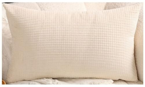 Stretch Sofa Kissenbezug 40x60/50x70 Kissenbezüge 60x70, Kuschelkissen Bezug Zierkissenbezug Dekokissen Sofakissen mit Reißverschluss Kissenhülle 50x80 Dekorative ( Color : Beige , Size : 50x60 cm )