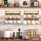 Coffee Mug Holder Wall Mounted - 16 Hooks Rustic Wood Organizer Hanger Display Shelf for Kitchen, Home, Bar, Office