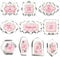 Auktosmn Large Plaque Cookie Cutter Set-10 Piece-4.0 Inch-Diswasher Safe-Frame Cookie Cutter Shape for Baking