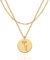 Jenosy 18K Vergoldet Geburt Blume Kette Layered Damen Gold Kette mit Lotus July Anhänger Hypoallergene Modeschmuck für Frauen und Mädchen