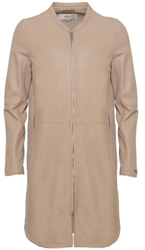 Maze Damen Ledermantel 4202040 Moonlight Beige S