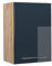 Vicco Hängeschrank Fame-Line, Dunkelblau Hochglanz/Goldkraft Eiche, 50 cm