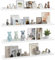 Lifewit Bilderbuch Hängeregale, 4er Pack 91cm Acryl Wandregal Raumdeko für Kinderbücher/Spielzeug/Foto/Bild/Frisierkommode/Schallplatten im Kinderzimmer Schlafzimmer Wohnzimmer Bad