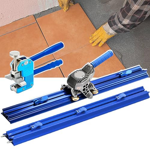 Dfdieratve 87 Inch Manual Tile Cutter,Professional Large Tile Cutter,Precision Tile Cutting Tool,Tile Cutter for 2.2 Large Tiles, for Professional Installers or Beginners