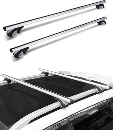 ZHANGX für BMW 3 Series E91 Estate 2004-2012 DachträGer RelingträGer,Dachgepäckträger-Alu Relingträger 2 Stücke