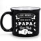 Joymaking Kaffeetasse Geschenk für Papa Vatertagsgeschenk Geburtstagsgeschenk Geschenkidee Tasse mit Spruch - Du bist der beste Papa der Welt, Schwarz 450ml