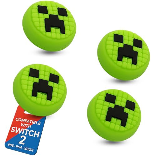 MatoSan® 4X Thumbstick Kappen Kompatibel mit Nintendo Switch 2 – Silikon Joystick Schutzkappen Grip Caps – Ergonomische Daumenkappen Controller Stick Aufsätze Gaming Zubehör