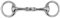 Equine Smile ES0123 Gebiss Olivenkopfgebiss Olivenkopftrense Einfach Gebrochen aus Edelstahl Ringdurchmesser 55 mm Gebissstärke 14 mm (10.5 cm)