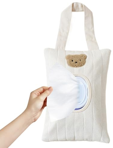 Wet Wipes Container Portable Hangable Organizer Bag | Wipe Dispenser Travel for Picnic Beach Bathroom Wall Kitchen Home Outdoor Hiking Camping