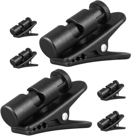 Beaupretty 6 Stück Drehbarer Headset Kabelclip aus Kunststoff Befestigungsclip für Kopfhörerkabel Sicherer Halt Am Hemd Kabelgebundene Ohrhörer Zubehör